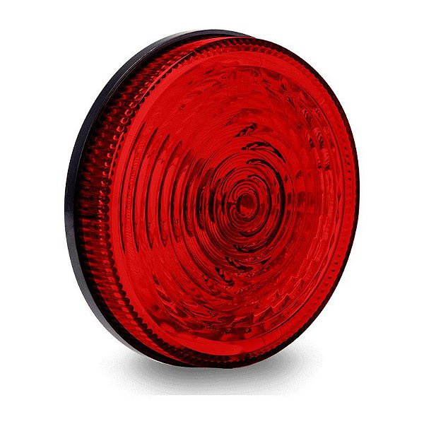 Lanterna Traseira Metalizada Ø125mm Rubi S/ Soquete 6un