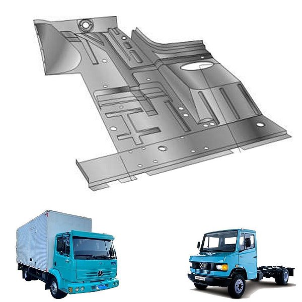 Chapa Assoalho Mercedes Ln 709 912 914 Lado Esquerdo