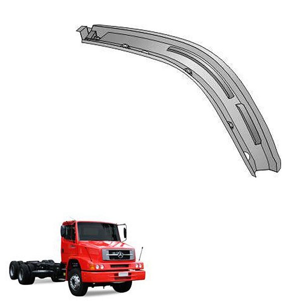 Curvao Paralama Mercedes 1620 Lado Esquerdo