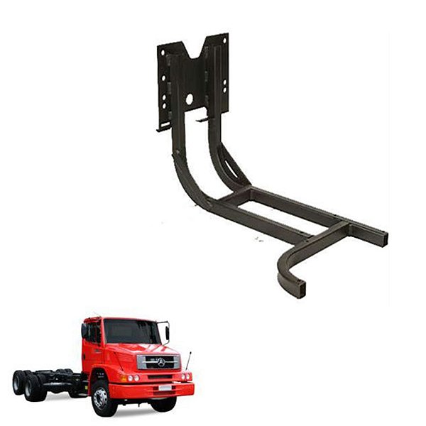 Suporte Estribo Bateria Mercedes 1620 Lado Esquerdo