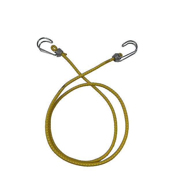 Extensor ou Corda Elastica 1,5m Amarelo/Branco - 30UN