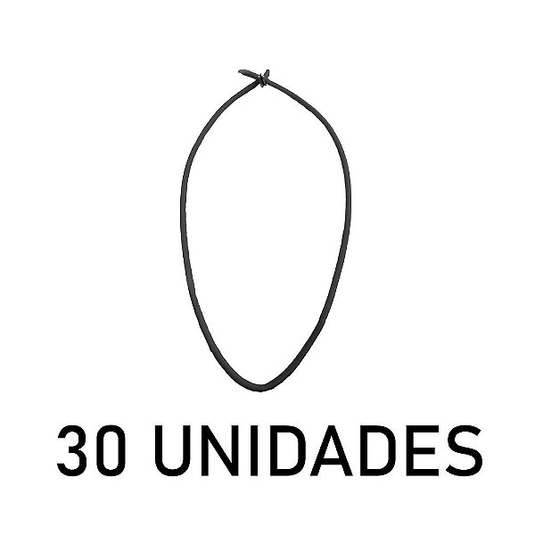 Extensor ou Corda Elastica 50cm Azul/Branco - 30UN