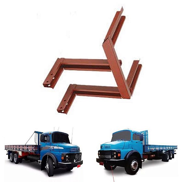 Suporte Estribo Mb 1518 Completo Lado Esquerdo