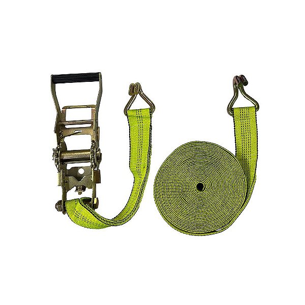 Kit Catraca 3 Toneladas com Cinta Carga 6 Metros Verde Neon