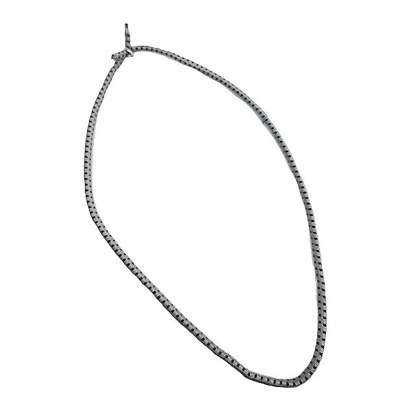 Extensor Corda Elastica Sem Gancho 100cm Cinza/Preto - 50UN