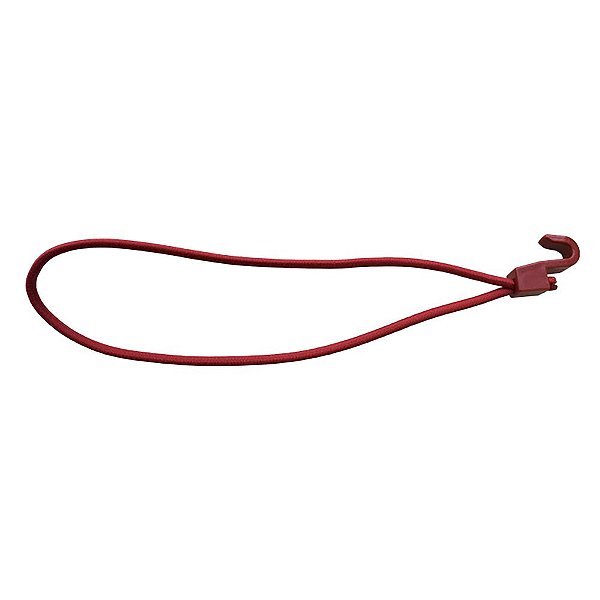 Extensor Corda Elastica Gancho Plastico 35cm Vermelha-90UN