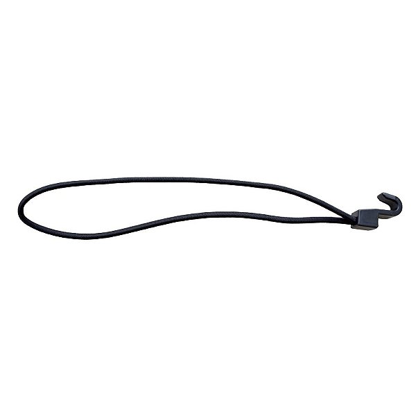 Extensor ou Corda Elastica Gancho Plastico 35cm Preto - 10UN