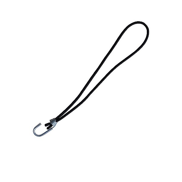 Extensor ou Corda Elastica Gancho Simples 35cm Preto - 60UN