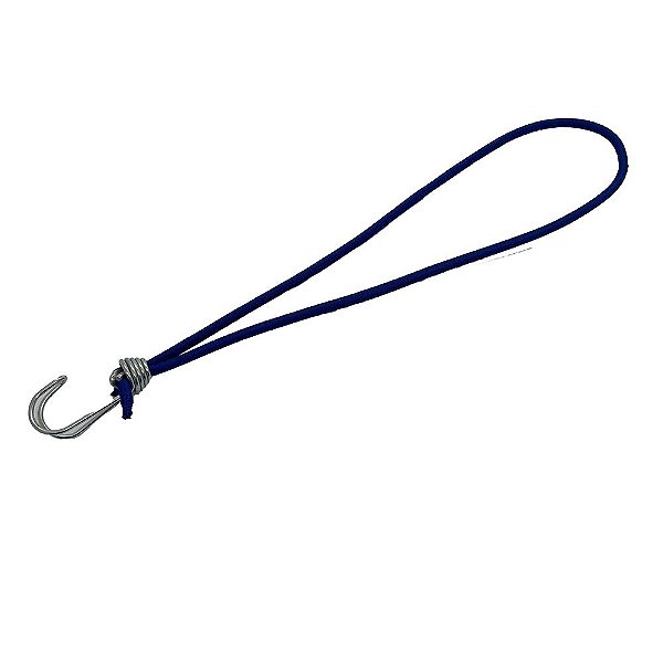Extensor ou Corda Elastica Gancho Duplo 100cm Azul - 50UN