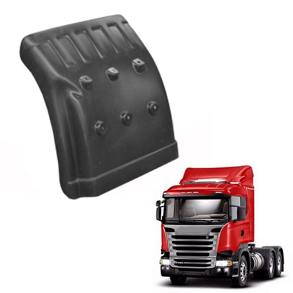 Meio Paralama Scania S4 Dianteiro Direito Preto Ch 5,5
