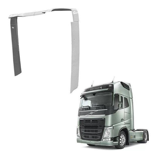Defletor Lateral Volvo Fh Cab Baixa 2015 C Teto C Suportes