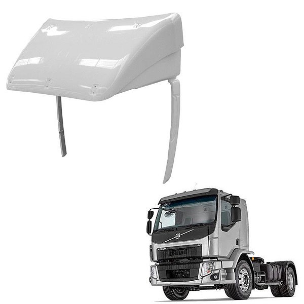 Defletor De Ar Volvo Vm Cabine Leito Completo Com Regulagem