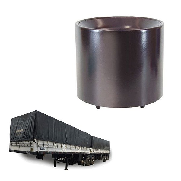 Base Mola Pneumatica Carreta Randon Inferior 150mm