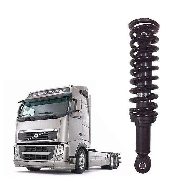 Amortecedor Cabine Volvo Fh 2010 2011 2012 Traseiro C Mola