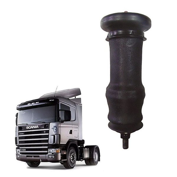 Amortecedor Cabine Scania Serie 4r 2000 Traseiro Pino Grosso