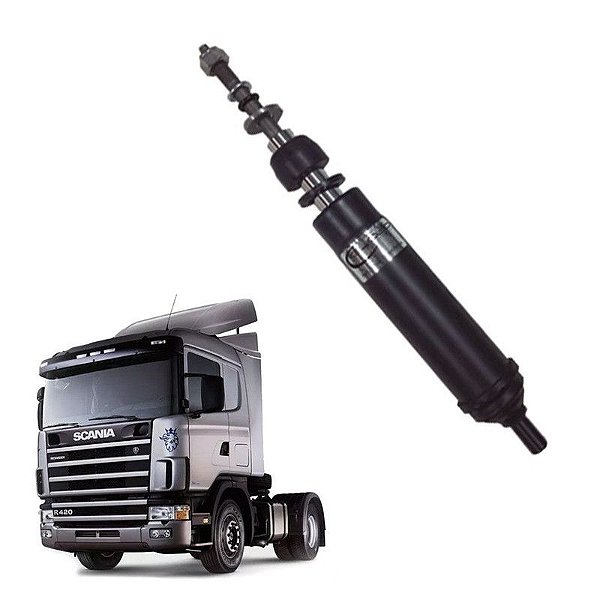 Amortecedor Cabine Scania S4 1999 2000 Traseiro Pino Grosso