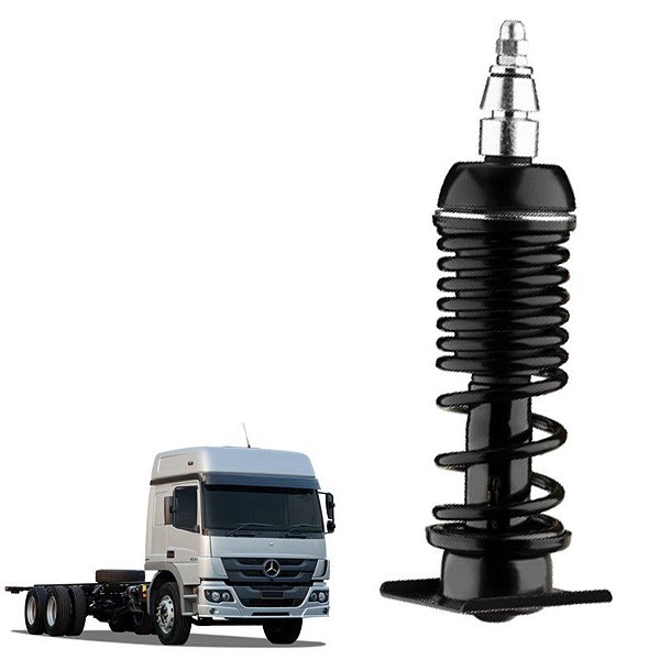 Amortecedor Cabine Mb Atego Cabine Simples Traseiro Com Mola