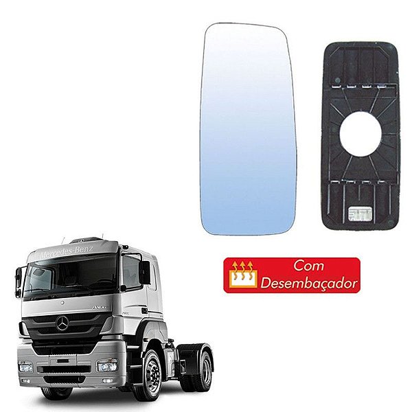 Vidro Retrovisor Mb Axor Atego Ld Le Com Desembaçador