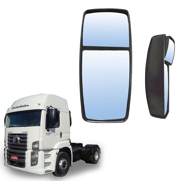 Retrovisor Vw Constellation Le Sem Desembaçador Bi Partido