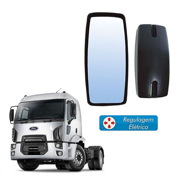 Retrovisor Ford Cargo 2011 2012 Ld Le Inteiro Com Regulagem