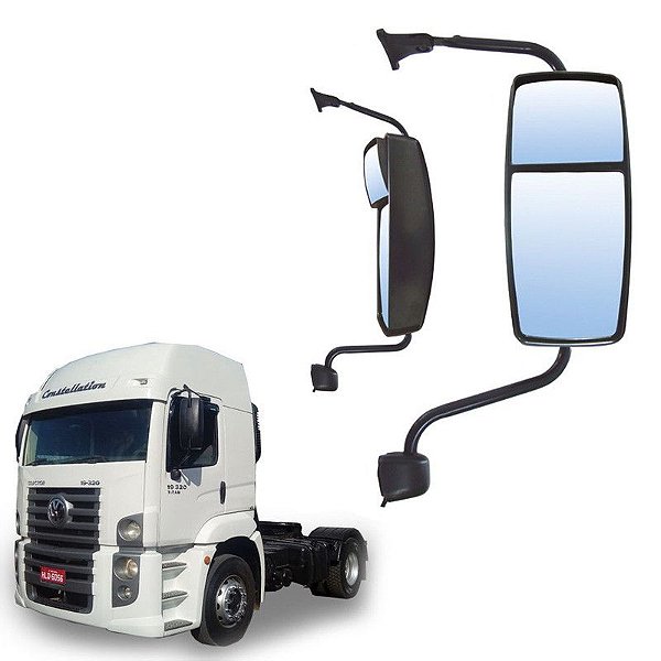 Retrovisor Completo Vw Constellation Ld Bip. S Desembaçador