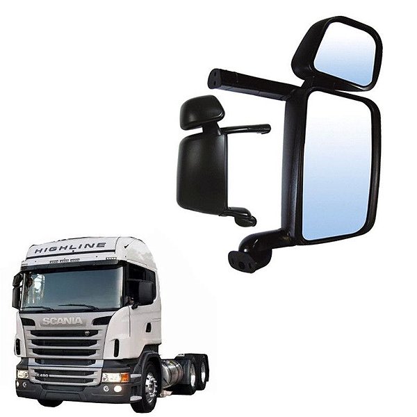 Retrovisor Completo Scania Serie 4 E 5 Ld Sem Desembaçador
