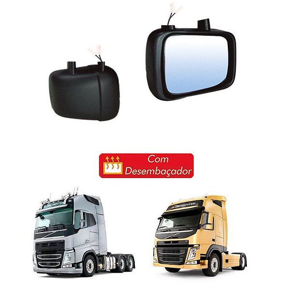 Retrovisor Auxiliar Volvo Fh Fm 2016 2017 Le C Desembaçador