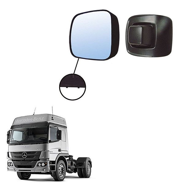 Retrovisor Auxiliar Mb Axor Atego 2016 Ld Le S Desembaçador