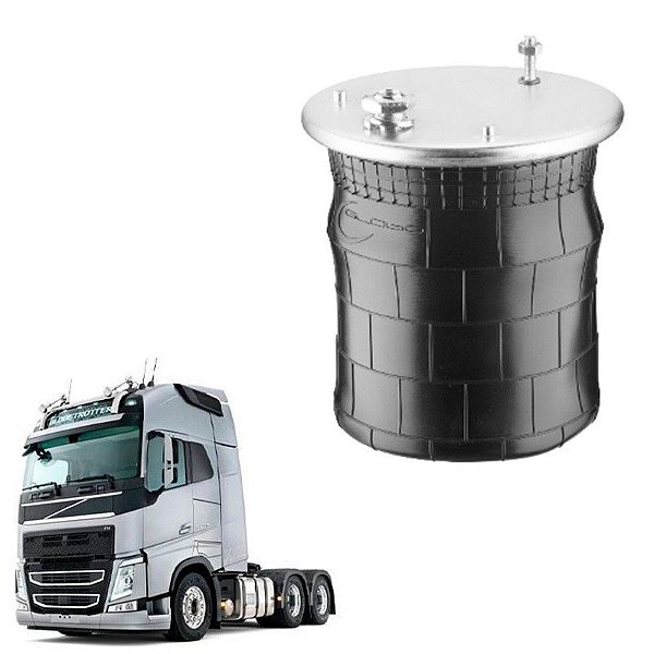 Mola Pneumatica Eixo Volvo Fh 2016 2017 2018 Menor 245mm
