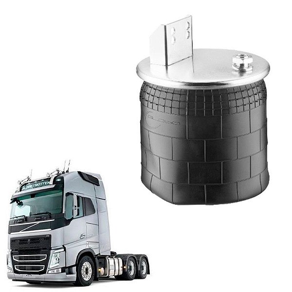 Mola Pneumatica Eixo Volvo Fh 2014 2015 Maior Sem Base 275mm