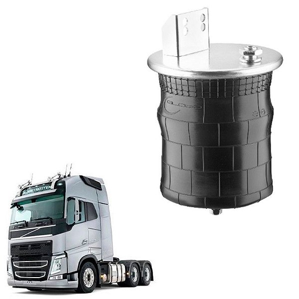 Mola Pneumatica Eixo Volvo Fh 2013 2014 2015 Menor 245mm