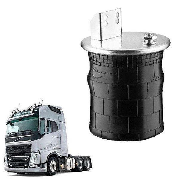 Mola Pneumatica Eixo Volvo Fh 2008 2009 Menor Sem Base 245mm