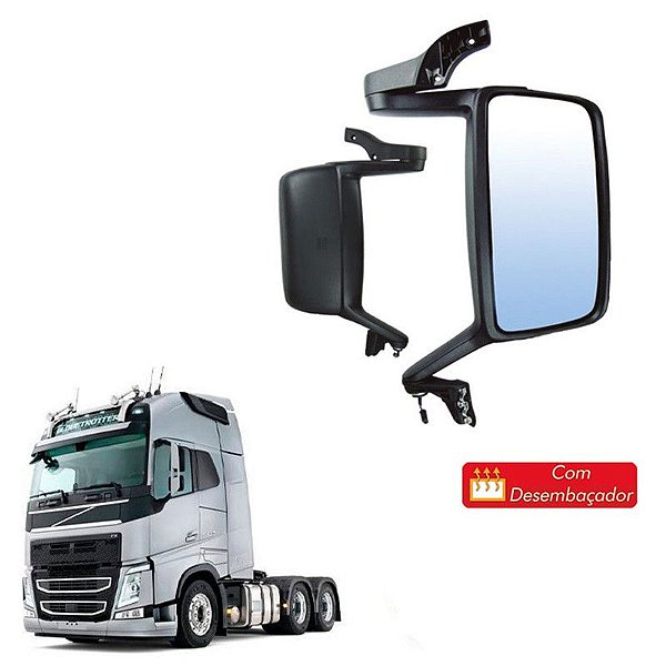 Espelho Retrovisor Volvo Fh Fm 2014 2015 Ld Com Desembaçador