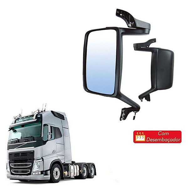Espelho Retrovisor Volvo Fh Fm 2012 2013 Le Com Desembaçador