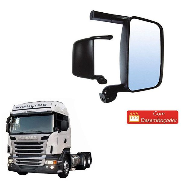 Espelho Retrovisor Scania Serie 4 E 5 Ld Com Desembaçador