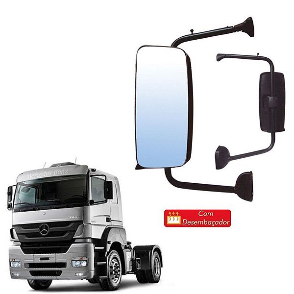 Espelho Retrovisor Mb Axor Atego Le Com Desembaçador