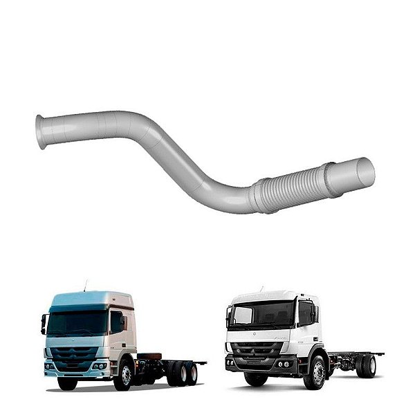 Tubo Saida Motor Mb Atego 1719 Inox Original A9584901919