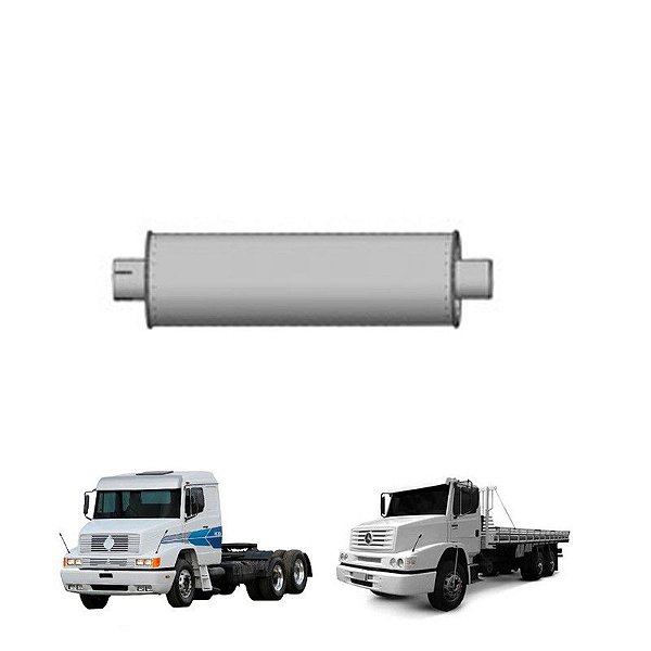 Silencioso Caminhão Direto 3 Para 3 Polegadas 600mm Galva