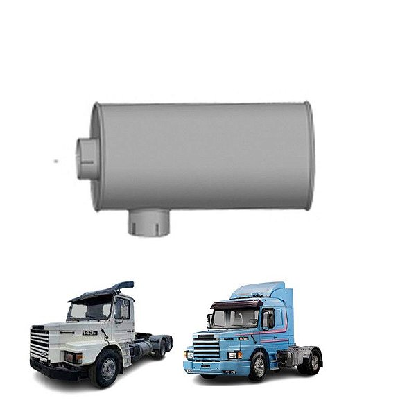 Silencioso Oco Adaptação Saída Lateral Scania T R 112 113