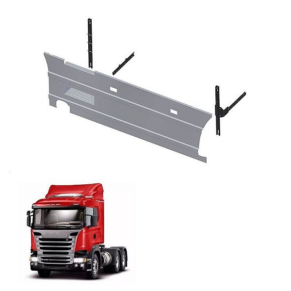 Conjunto Carenagem Lateral Scania Ntg 3550mm Entre Eixos Le
