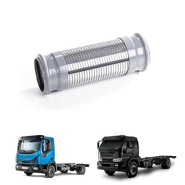 Tubo Flexivel Iveco Tector Original 5949894511 Inóx 240mm