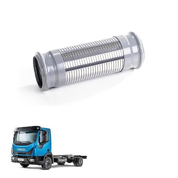 Tubo Flexível Iveco Tector Original 5801223617 Inóx 280mm