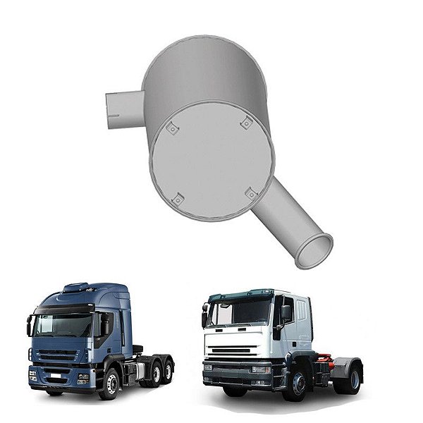 Silencioso Iveco Eurotech Original 7146913 - Euro 3