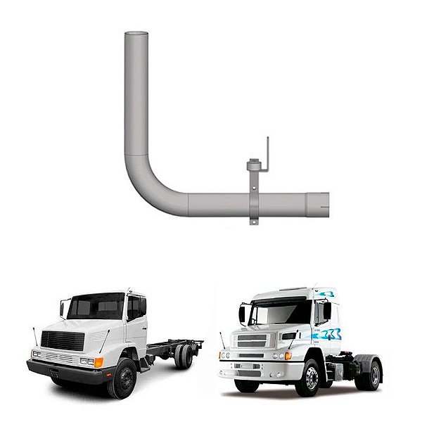 Kit Adaptação Tubo Mb 1218 Com Suporte 4 Polegadas