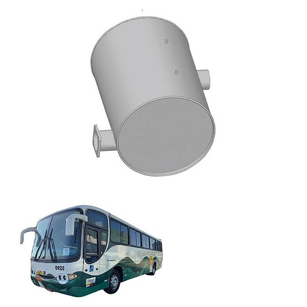 Silencioso Vw Ônibus 17240ot 18310ot Original 2tb253121a