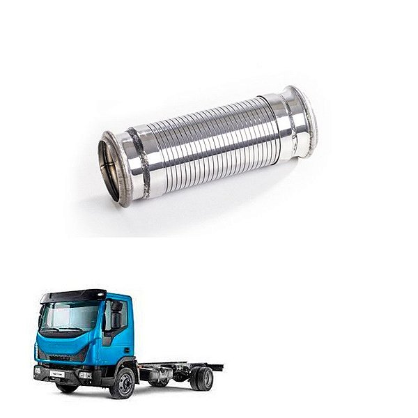 Tubo Flexível Iveco Tector Original 5801223617 Inóx 280mm