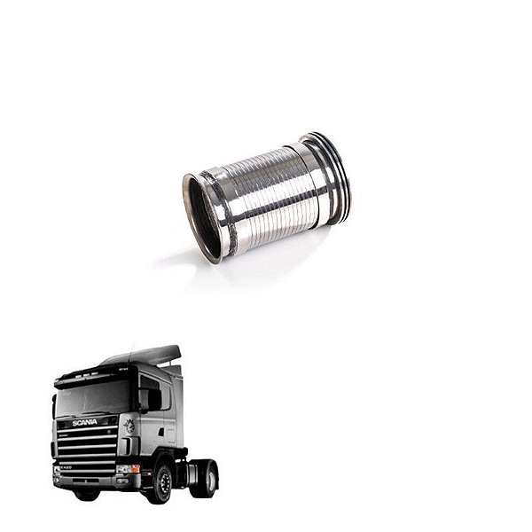 Tubo Flexível Com Junta Expansora Scania T R 114 320 Inóx