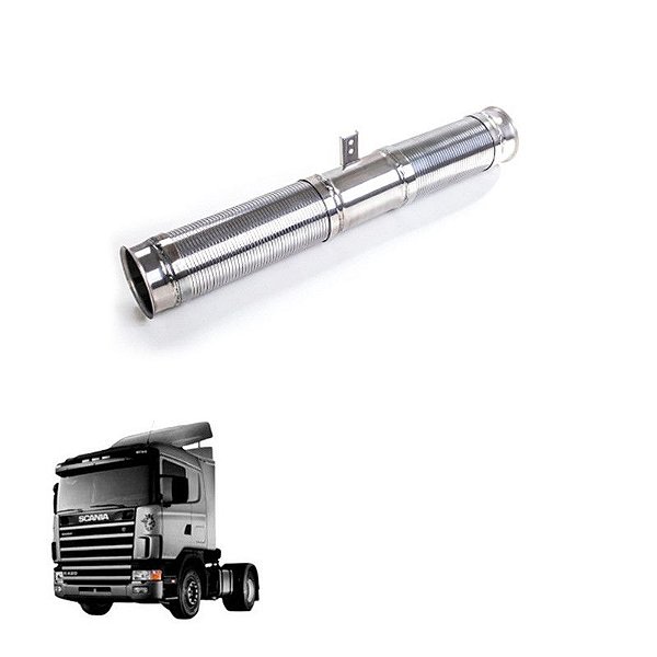 Tubo Flexível Scania T R 124 Original 1505749 Inóx 1100mm