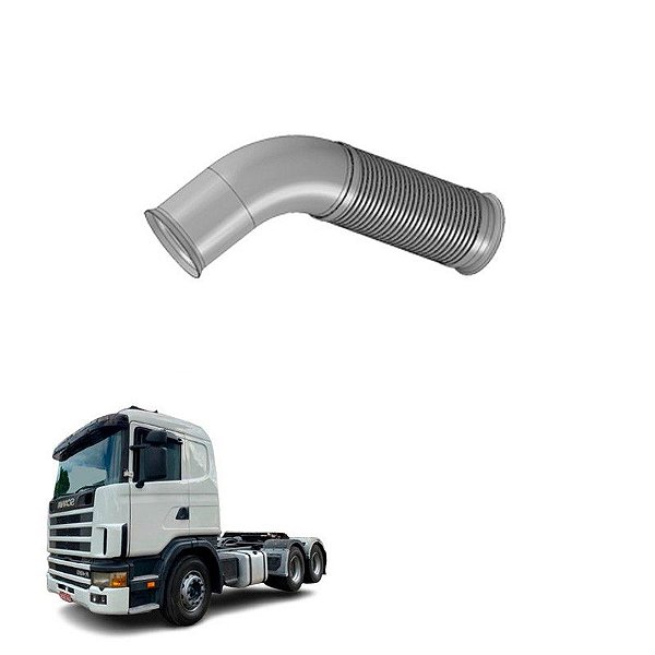 Tubo Motor Com Flexível Scania 480 V8 Original 1488557