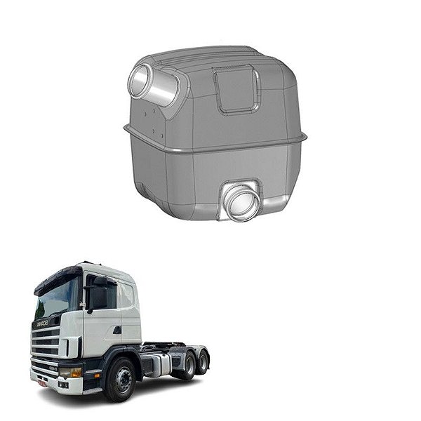 Silencioso Sistema Original Scania 480 V8 1497013 Euro 3